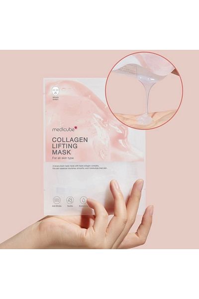 Medicube Collagen Lifting Mask: Triple Collagen Complex for Hydration, Firming & Radiance | All Skin Types