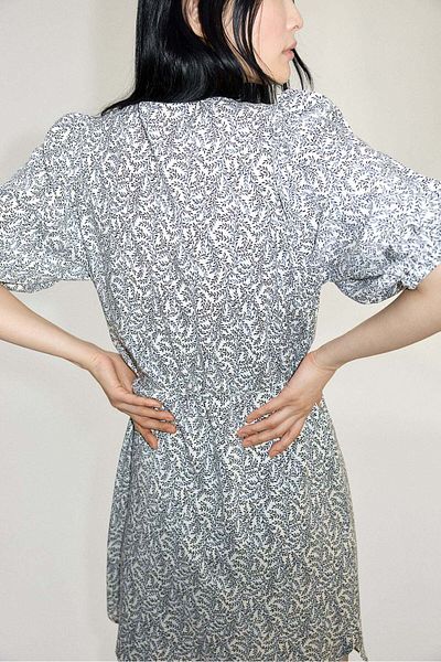 H&M Puff-sleeved Dress