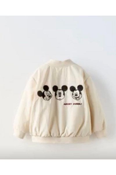 BUNİKA KİDS Boy's Bomber Lined Coat Cream