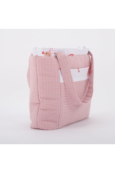 Yunikobaby Baby Care Bag - Powder Honeycomb - Pink Rainbow