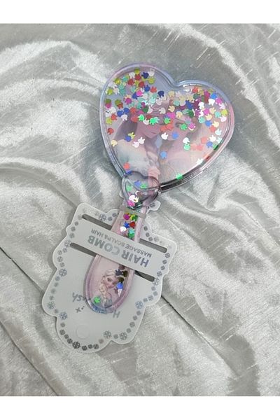 Frozen Elsa Themed Girl's Silicone Tip Glitter Comb - Color Options