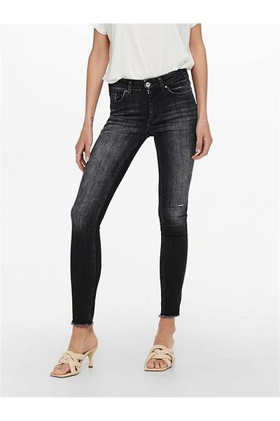ONLY 15244759   Onblush Life Mid Skinny Fit Raw Denim Jean Pants