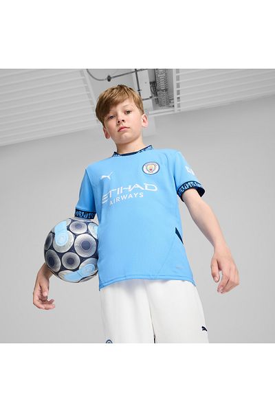 Puma M.City 2024-25 Kids Blue Football Shirt
