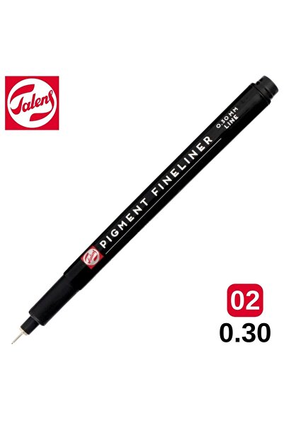 Talens Pigment Fineliner Teknik Çizim Kalemi Siyah 02 (0.30mm) /