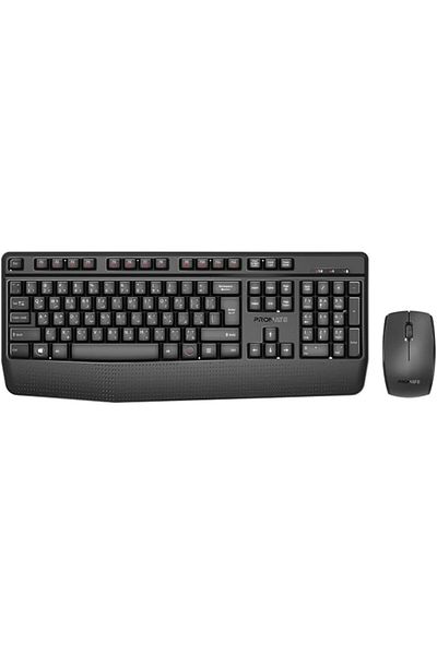 Promate Wireless Keyboard & Mouse Combo, Ergonomic, 2.4GHz, 1200 DPI, Media Keys for Mac, iMac