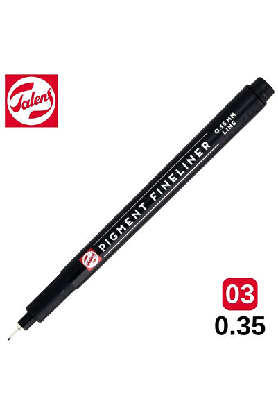 Talens Pigment Fineliner Teknik Çizim Kalemi Siyah 03 (0.35mm) /