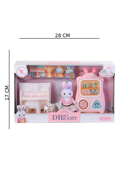 hak-iş oyuncak Mini Rabbit Family - School Model