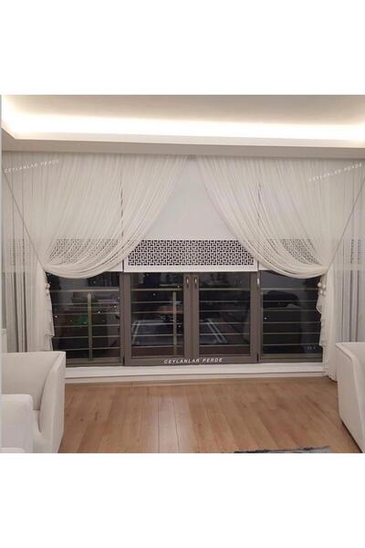 Ceylanlar perde Liar Double Breasted 4 Ball Accessory Included Close Pleat 1/3 Cyn-14