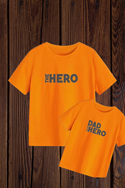 Wish BF Eroul și Tata sunt eroii mei - Combinație din 2 piese tricou