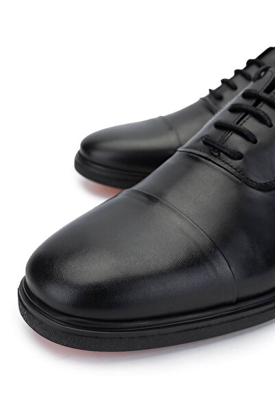 Tamer Tanca Erkek Hakiki Deri Siyah Deri Klasik Ayakkabı