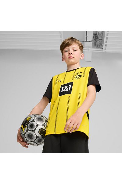 Puma Borussia Dortmund 2024-25 Kids Yellow Soccer Jersey