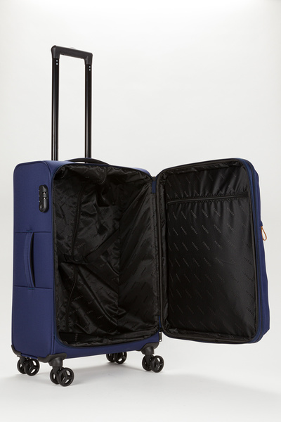 Fossil Ekstra Hafif Mavi Kumaş Kabin Boy Valiz