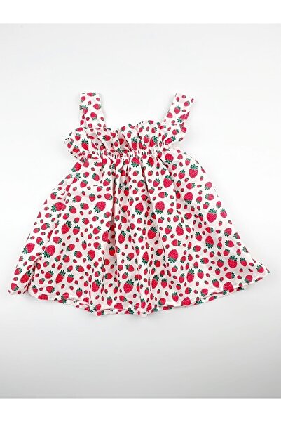 Genel Markalar Kız Bebek Yazlık Çilekli Elbise