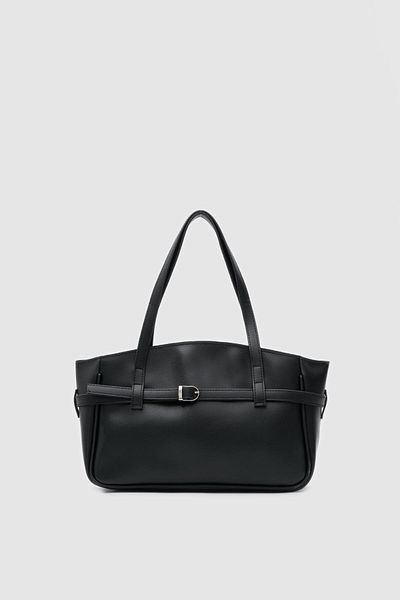 Shule Bags Geantă neagră elegantă de mână și crossbody