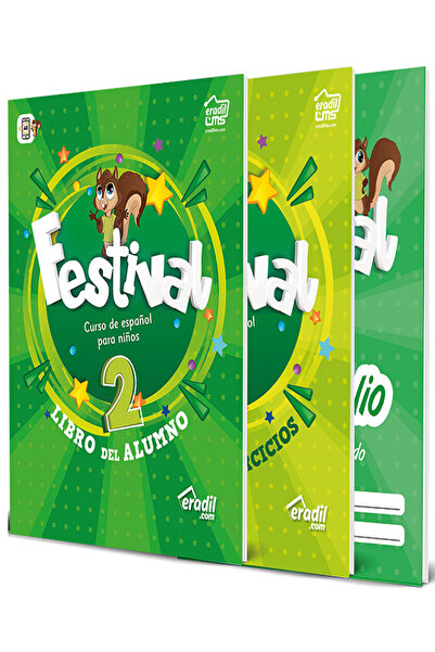 Eradil Yayıncılık المهرجان 2 - كتاب الطالب + محفظتي + كتاب التمارين (3 كتب)
