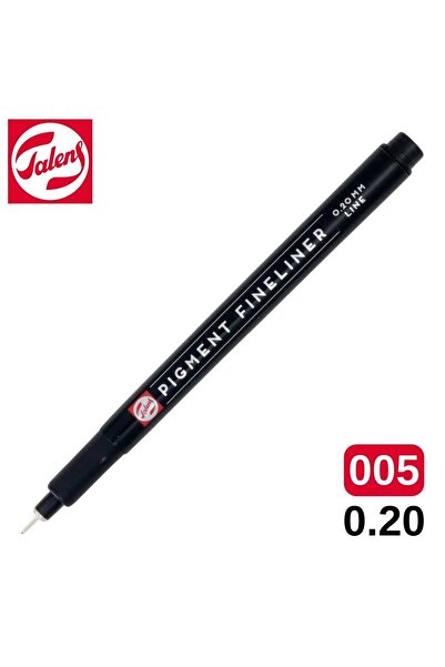 Talens Pigment Fineliner Teknik Çizim Kalemi Siyah 005 (0.20mm) /