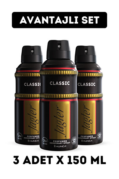 Jagler Classic Erkek Deodorant ( 3 Adet X 150 ml )
