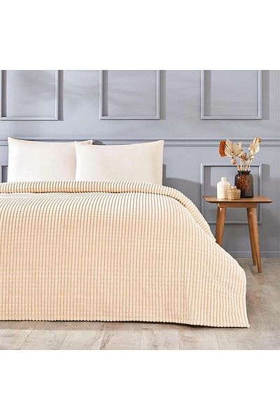 Özdilek Özdi̇lek Blanket Piramit M.Line Ck Beige(Y)