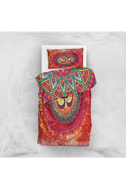 The Lucid Lab Mandala & Om Double Sided Duvet Cover Set 160 cm X 220 cm