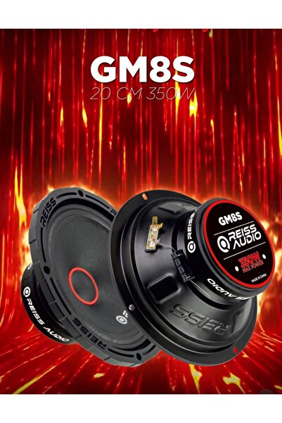 REISS AUDIO Rs-gm8s Pro 20 Cm Çiftli Midrange Yeni Seri