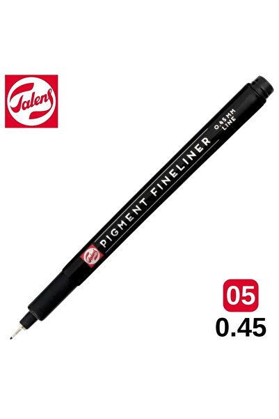 Talens Pigment Fineliner Teknik Çizim Kalemi Siyah 05 (0.45mm) /