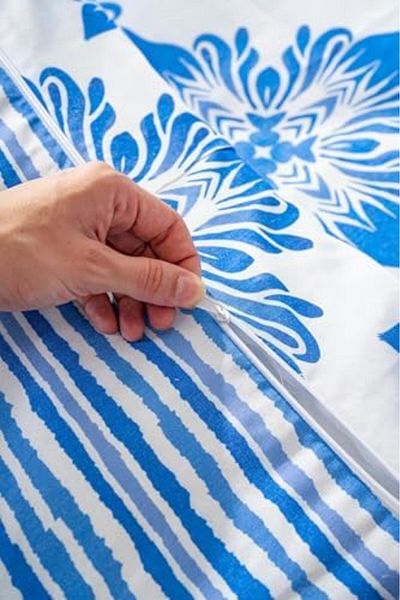 STOREMAX Ysstorex Alaçatı Blue Double Cotton Duvet Cover Set Starcolxollection 655141