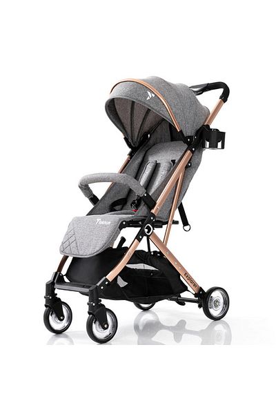 TEKNUM Explorer Travel Stroller-Melange Grey