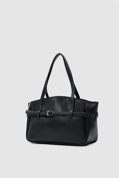 Shule Bags Geantă neagră elegantă de mână și crossbody