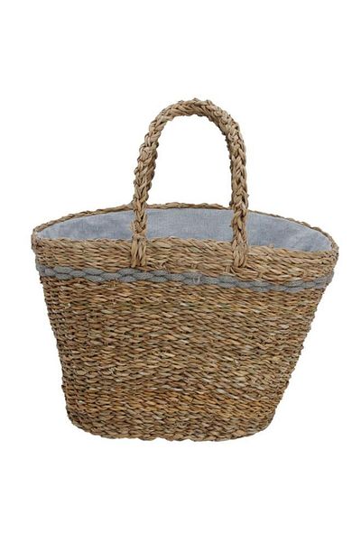 ALSAIF Wicker Thermos Bag 44 X 28 Cm Grey Brown