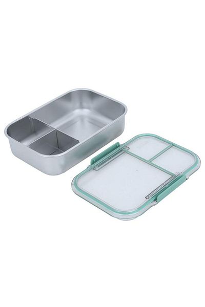 ALSAIF Steel Lunch Box 1.2 Liters Rectangular Green