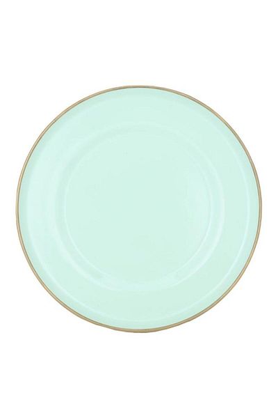ALSAIF Steel Serving Plate 20 Cm Round Light Green