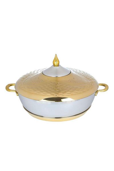ALSAIF Steel Food Container 6 Liter Silver
