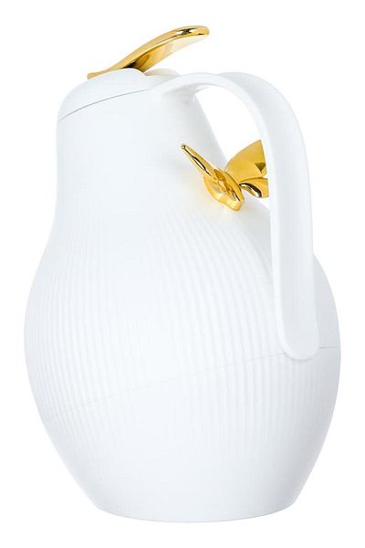 ALSAIF Dora Plastic Thermos 1 Liter With A Gold White Butterfly