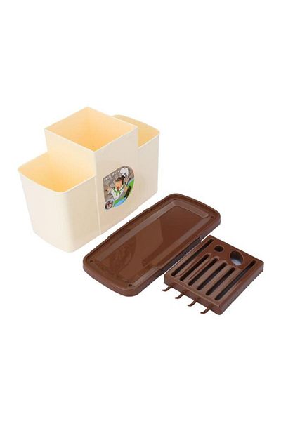 ALSAIF Plastic Storage Box Rectangular Beige