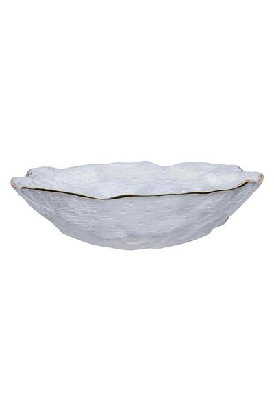 ALSAIF Glass Plate 3.5 X 14 Cm Deep Round Transparent