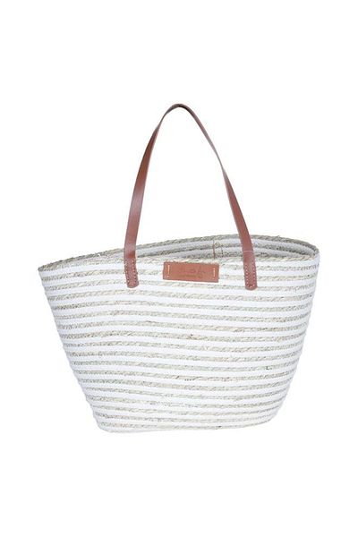 ALSAIF Wicker Thermos Bag 48 X 28 Cm White Beige