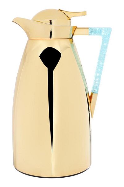 ALSAIF Steel Thermos Set (Maha) 1 Liter 2 Pieces Gold