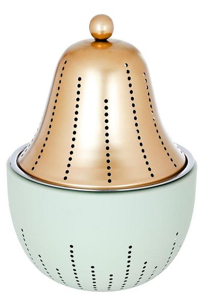 ALSAIF Steel Food Warmer 3 Liters 32 X 44 Cm Golden Green