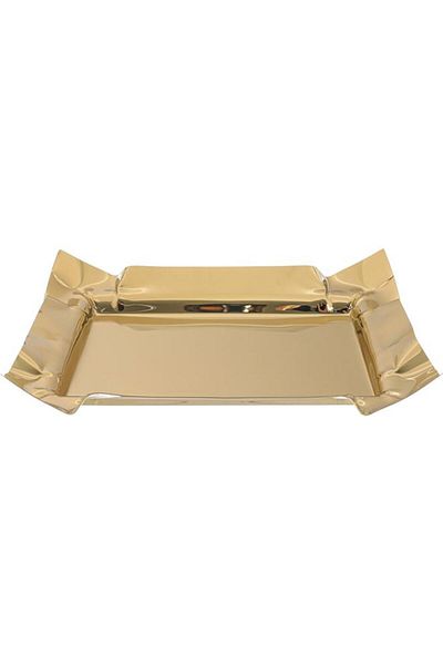 ALSAIF Tofaria Steel Presentation 39 X 29 X 6 Cm Rectangle Gold