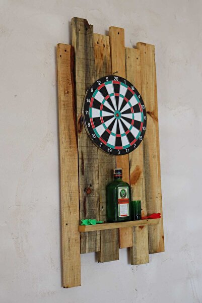 DERA Doğal Ahşap Dart Tahtası Seti