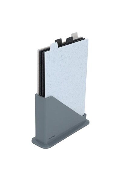 ALSAIF Marble Cutting Board Set With Stand 5 Pieces Colored