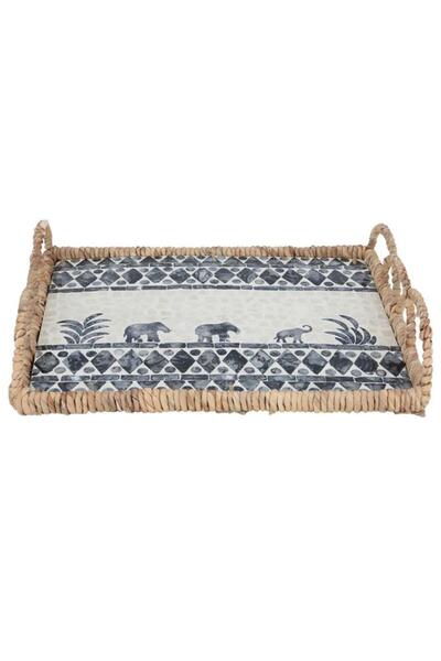 ALSAIF طوفرية خوص مستطيلة 43 × 33 × 9 سم، بيج