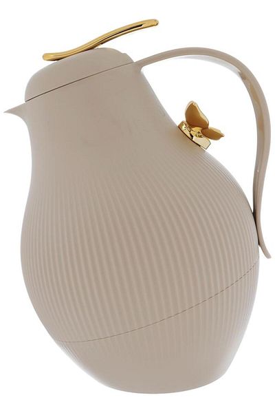 ALSAIF Dora Plastic Thermos 1.5 Liters Golden Butterfly Light Brown