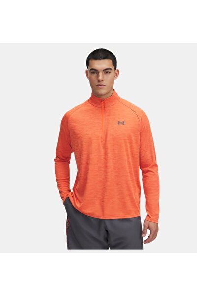 Under Armour Erkek UA Tech Textured 1/2 Fermuarlı Uzun Kollu T-shirt 1382797-847