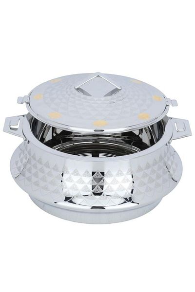 ALSAIF Steel Food Container 2500 Ml Silver