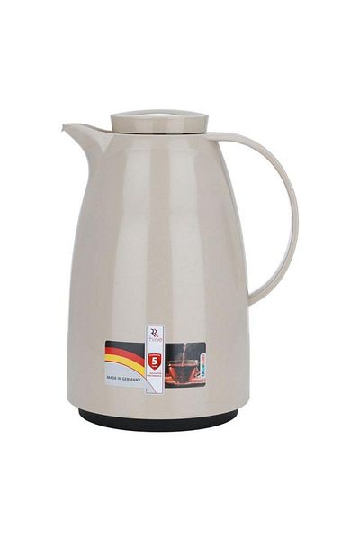 ALSAIF Plastic Rhinestone Thermos 2 Liters Ribbed German Beige