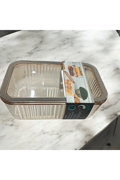 furkancam Acrylic Vacuum Storage Container, Maxi Rectangular Vacuum Sealed Storage Container,