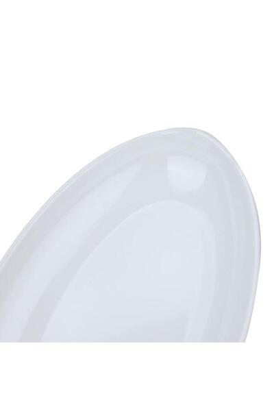 ALSAIF Melamine Plate 8.5 Inch Flat Oval White