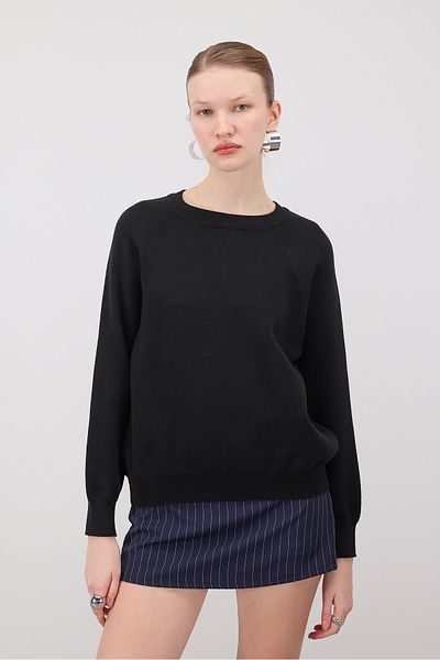 Addax Crew Neck Basic Knitwear Sweater K3437-B10