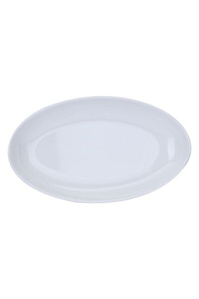 ALSAIF Melamine Plate 8.5 Inch Flat Oval White